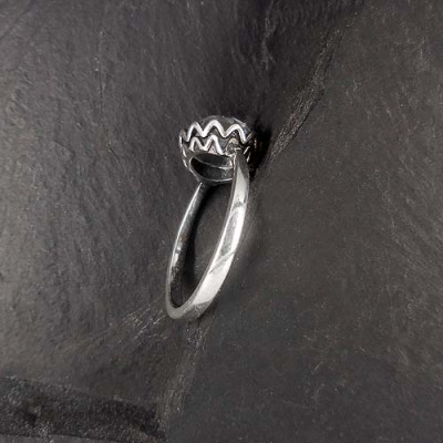 Bergkristall Ring Rund